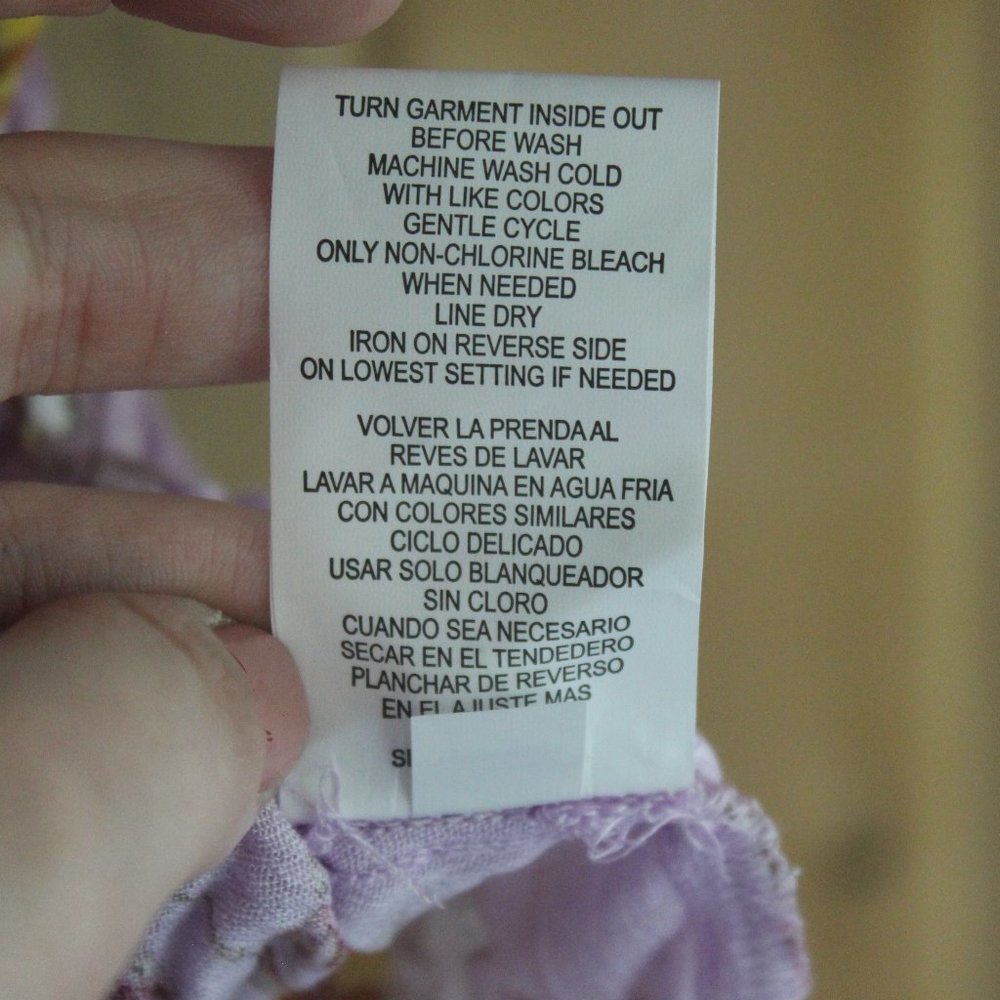 Rewind Off Shoulder Lavender Floral Blouse Med - Picture 12 of 13